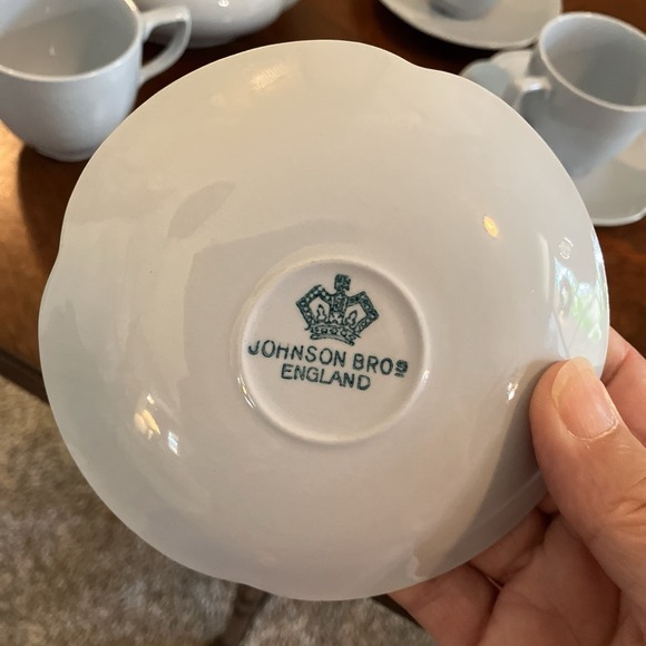 Vintage Johnson‎ Brothers Greydawn 10 Piece Tea Set EUC